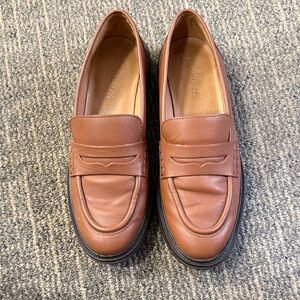 Madewell Tan Leather Loafers